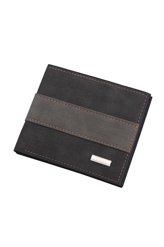 Clearance under 10$ Men's Wallet Short Vertical Ultra-Thin Wallet Bank Card Card Package Small Purse