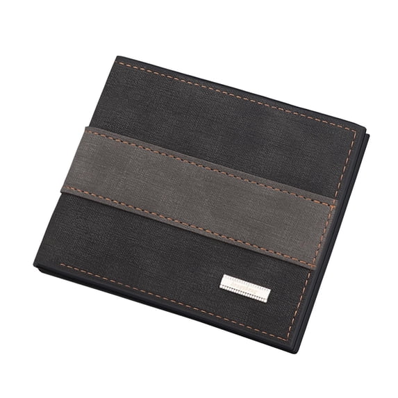 Honeeladyy Clearance under 10$ Men's Wallet Short Vertical Ultra-Thin Wallet Bank Card Card Package Small Purse