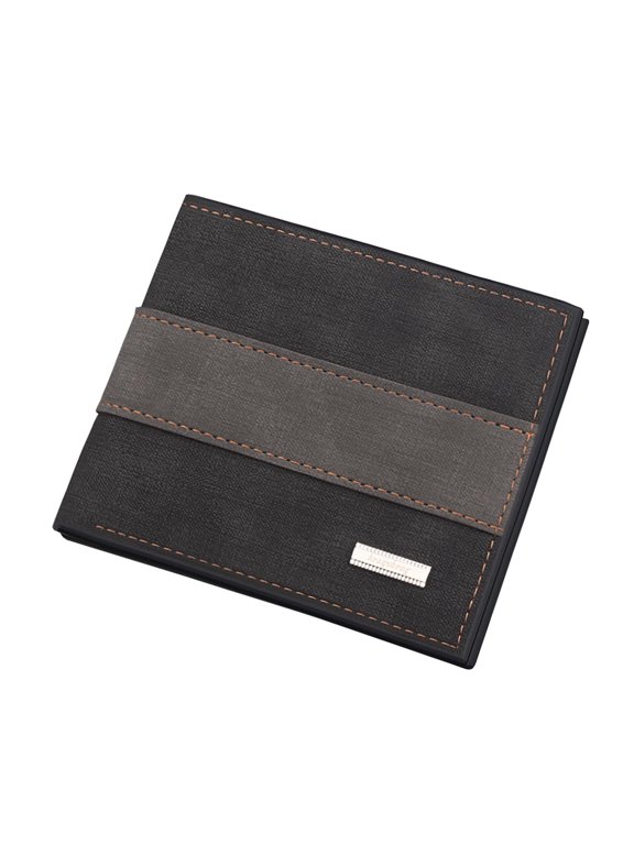 Clearance under 10$ Men's Wallet Short Vertical Ultra-Thin Wallet Bank Card Card Package Small Purse