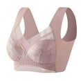 thumbnail image 1 of Honeeladyy Clearance under 10$ Women Lady Lace Gathered Bra Plus Size Sports Bra Underwear Yoga Hollow Out Bra Cup, 1 of 4