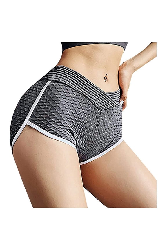 Clearance under 5$ 1PC Famous TIK Tok Short Leggings for Women Butt Lifting Yoga Pants Workout Shorts Scrunch Booty Textured Pants