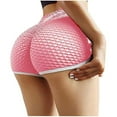 thumbnail image 1 of Honeeladyy Clearance under 5$ 1PC Famous TIK Tok Short Leggings for Women Butt Lifting Yoga Pants Workout Shorts Scrunch Booty Textured Pants, 1 of 9