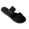 thumbnail image 1 of Honeeladyy Clearance under 5$ Summer New Flat Metal Ladies Outer Wear Two Sandals And Slippers, 1 of 5
