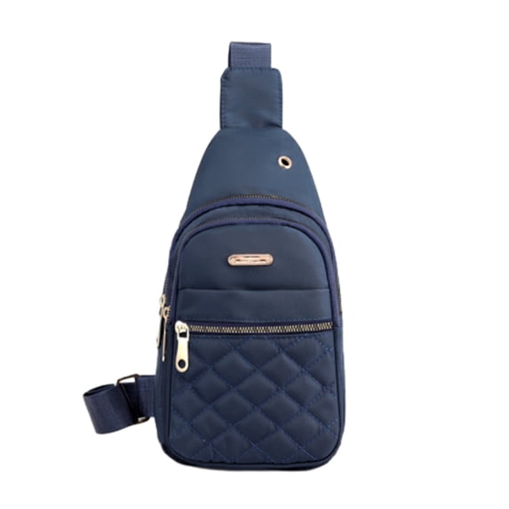 Honeeladyy Crossbody Sling Shoulder Backpack Men Women - Lightweight Large Capacity Oxford Fabric Waterproofing Sling Bag - Convenient Crossbody Front Pack