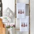 thumbnail image 1 of Honeeladyy Easter Bunny Kitchen Towels, 18x28 Inch Decorative Dish Towels Absorbent Quick Drying Hand Cloths Hanging Reusable Cleaning Dishcloths for Cooking Housewarming, 1 of 6