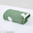 thumbnail image 1 of Honeeladyy Easter Hand Towels for Bathroom 13.8 x 29.5'' Holiday Decorative Face Towels Super Soft Coral Velvet Rabbits Jacquards Absorbent Quick Drying Skin Friendly Easter Towels Gift, Green, 1 of 6
