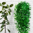 thumbnail image 1 of Honeeladyy Fake Hanging Plants, 41.33 Inches Artificial Hanging Plant, Faux Begonia Leaf Pothos Vines Hanging Plant Greenery for Wall Home Living Room Wedding Office Indoor Outdoor Decor, 1 of 5