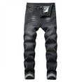 thumbnail image 1 of Honeeladyy Fashion Trend Men's Micro Elastic Slim Tie Elastic Small Straight Leg Golf Pants Men, 1 of 7
