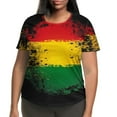 thumbnail image 1 of Honeeladyy Fourth July Tee Shirts for Women Fashion Casual Printing Shirts Short Sleeve Loose Plus Size Tee Tops Round Neck Tunic Blouse Gifts for Friends(Multicolor,3XL), 1 of 4