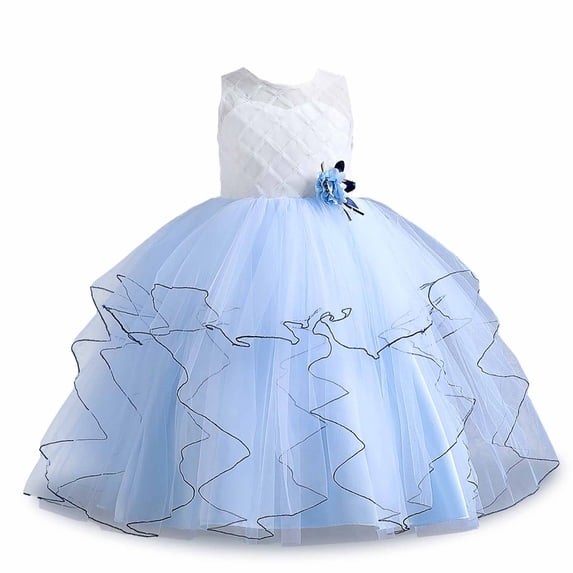 Honeeladyy Girls Sleeveless Sarong Princess Long Dress Gifts for Kids