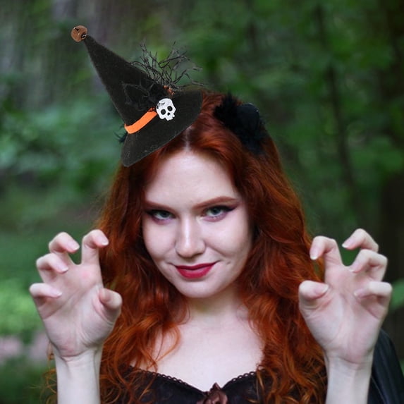 Honeeladyy Halloween Decorations Halloween Party Witch Hair Bands Hair Accessories Ghost Festival Party Decoration Supplies