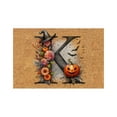 thumbnail image 1 of Honeeladyy Halloween Doormat Halloween Home Decorations, Bats Pumpkin Flower Non-Slip Welcome Mats for Front Door, Indoor Outdoor Novelty Rug for Home Kitchen Floor Halloween Decor, 1 of 1