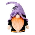 thumbnail image 1 of Honeeladyy Halloween Knitted Spider Hat Gnome - Faceless Spooky Figurine for Mantel Shelf Decor Seasonal Gothic Home Decoration Witch Lover Gift, 1 of 5
