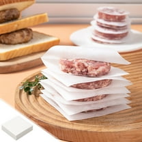 Honeeladyy Hamburger Patty Paper 500Pcs, 5.9"x5.9" Non Stick Parchment Paper Sauqre Sheets for Patty Seperate, Burger Press, Ground Beef, Freezing or Candy Wrappers for Oven, Microwave or Freezer