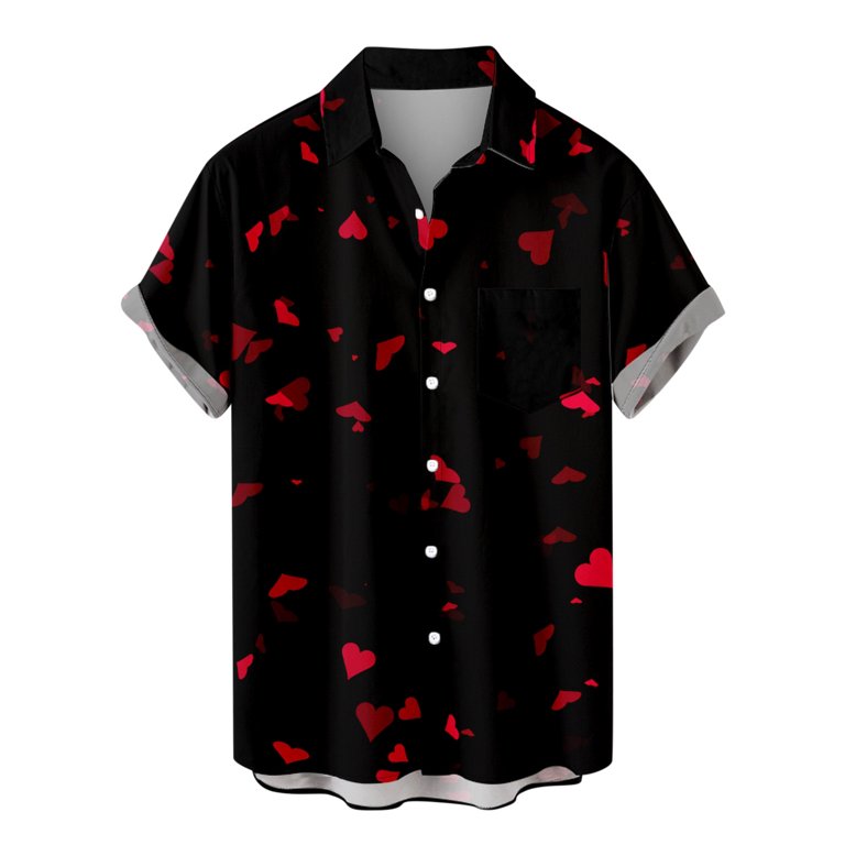 CAMPIA MODA Men's Hawaiian Shirt Button Short Sleeves-455785