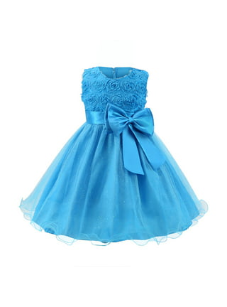 Blue Fluffy Dress