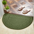 thumbnail image 1 of Honeeladyy Kitchen Rugs for Floor 16"X25", Non Slip Washable Kitchen Mats, Absorbent Standing Rug, Soft Throw Rug, Easy To Clean Half Circle Carpet for Sink,Laundry Room Area, Green, 1 of 6