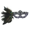 thumbnail image 1 of Honeeladyy Lace Masquerade Masks for Women, Peacock Feather Mardi Gras Mask for Christmas New Year Wedding Carnival Mardi Gras Party Evening Prom, Black, 1 of 2