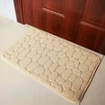 thumbnail image 1 of Honeeladyy Memory Foam Bathroom Rugs,Ultra Soft Non-Slip Bath Mat, Water Absorbent Machine Washable Bath Carpet Rug for Shower Bathroom Floor Rugs Beige, 1 of 5