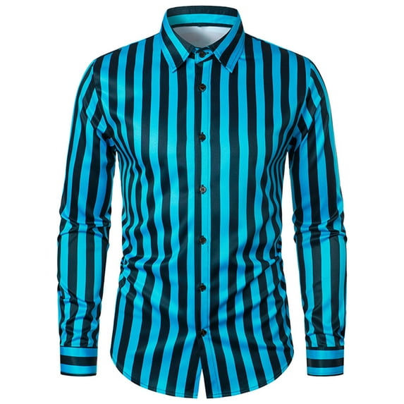 Honeeladyy Men Business Shirt,Men Casual Fashion Turn-down Collar Long Sleeve Breathable Shirt Blouse Tops