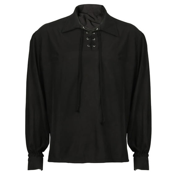 Honeeladyy Men Business ShirtMen's Shirt Non Positioning Printed Long Sleeved Lapel Shirt Shirt Blouse