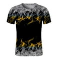 thumbnail image 1 of Honeeladyy Men Casual Round Neck 3D Digital Printing Pullover Fitness Sports Shorts Sleeves T Shirt Blouse cheap mens shirts, 1 of 3