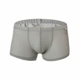 thumbnail image 1 of Honeeladyy Men Casual Solid Breathable Comfortable Underwear Ring Panties Attractive Fashion Breathable Nylon Mesh Thong Cool And Comfortable B Oxers, 1 of 3