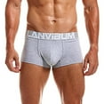 thumbnail image 1 of Honeeladyy Men Casual Solid Mid Waist Breathable Underwear Men's Fashion Underwear Boxer Shorts Attractive Breathable, 1 of 6