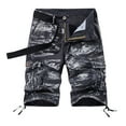 thumbnail image 1 of Honeeladyy Men Multi-Pocket Zipper Shorts Buttoned Five-Piece Work Trousers Shorts, 1 of 3