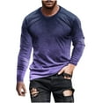 thumbnail image 1 of Honeeladyy Men Round Neck Muscle Pullover Top,Men Casual Round Neck Long Sleeve Pullover 3D Printed T-Shirt, 1 of 1