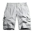thumbnail image 1 of Honeeladyy Men's Casual Pure Color Outdoors Pocket Beach Work Trouser Cargo Shorts Pant Men Hawaiian Striped Beach Shorts, 1 of 3