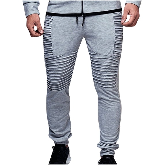 Honeeladyy Men's Spring And Hip-hop Design Sports Fitness Loose Trousers Hiking Pants for Men