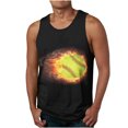 thumbnail image 1 of Honeeladyy Men's Summer 3D Digital Printing New Men's Baseball 3d Printing Tank Top Casual Sports Sleeveless T-shirt Tank Top/shirt Blouses, 1 of 3
