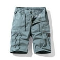 thumbnail image 1 of Honeeladyy Men's Summer Solid Outdoors Casual Have Pockets Drawstring Sport Shorts Pants Men's casual shorts, 1 of 9