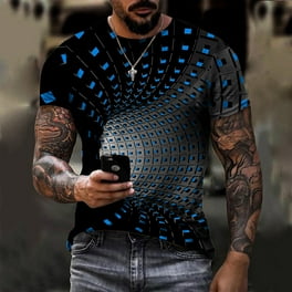 3D Digital Printed Long Sleeve T-Shirts for Men Clearance
