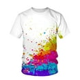 thumbnail image 1 of Honeeladyy Men's Unisex Daily T Shirt Printed Graphic Prints Cross Print Short Sleeve Tops Casual Blouse men tshirts clearance, 1 of 3
