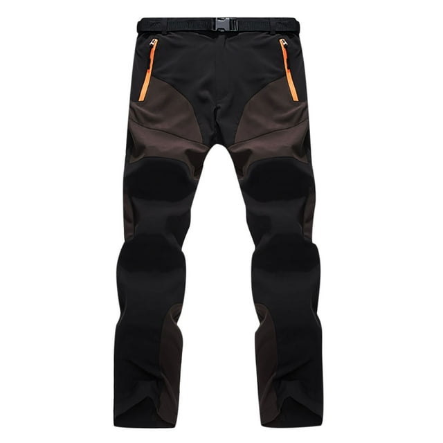 Honeeladyy Mens Hiking Pants with Belt Outdoor Quick Dry Lightweight