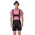 thumbnail image 1 of Honeeladyy Mens Oktoberfest Outfit Set Shirts and Shorts 2 Piece Set with Hat #Ob-Red-L, 1 of 9