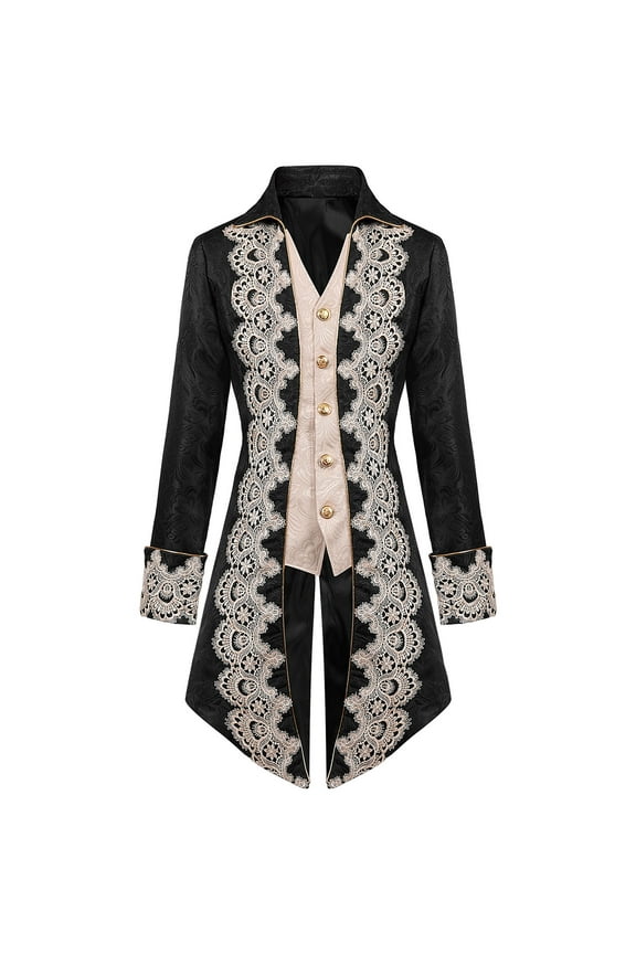 Mens Tuxedo Jacket Tails Slim Fit Tailcoat Dress Coat Swallowtail Dinner Party Wedding Blazer Suit