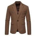 thumbnail image 1 of Honeeladyy Mens Wedding Blazer Suit Jacket One Button Dress Suit for Dinner,Prom,Party Coffee M, 1 of 9