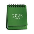 thumbnail image 1 of Honeeladyy Mini English Edition Desk Calendar, From July 2024 to December 2025 Small Standing Calendar Small Desk Calendar Standing Flip Desktop Calendar Gifts for Home Office School, Green, 1 of 2