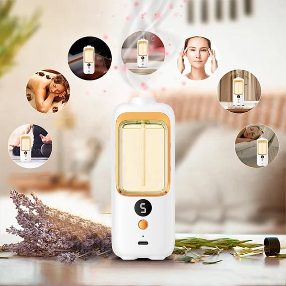 Honeeladyy Mini Oil Diffuser,Small Capacity Oil Diffuser,Rechargeable Quiet Diffuser for Home Car Office Desk Store Hotel with Complimentary Essential Oils