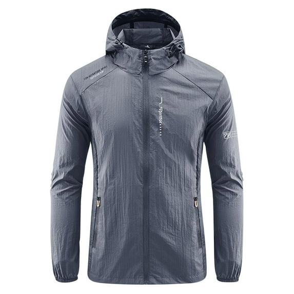 Honeeladyy New Casual Zipper Pocket Sun-protective Clothing Thin Men's Skin Trench Long Sleeve Hooded Casual Outwear & Jackets Winter Coats for Men
