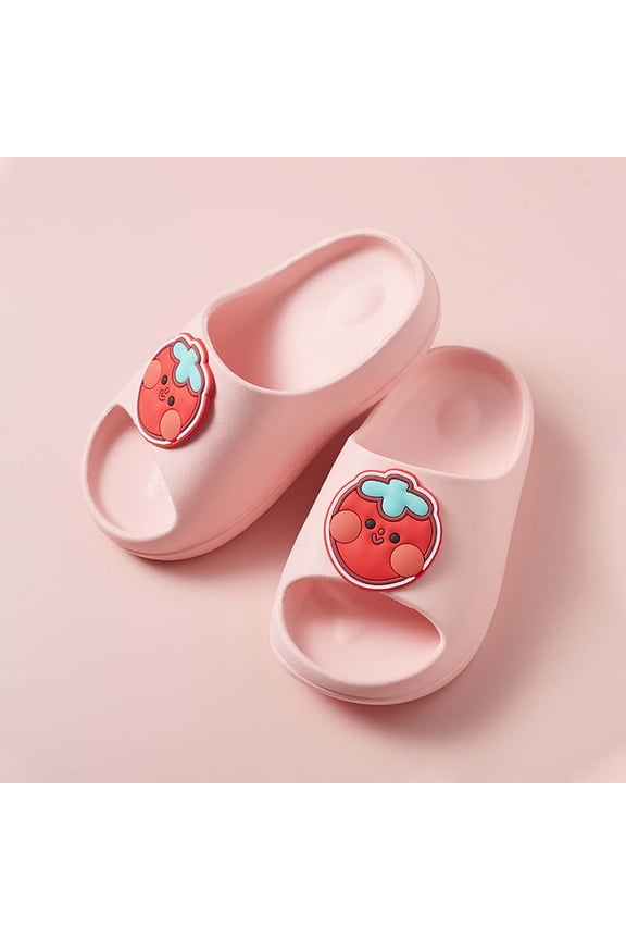 Non-Slip Slippers Summer Water Shoes Summer Men's And Women's Baby Eva Soft Bottom Fruit Children Slippers