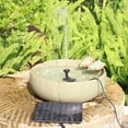 thumbnail image 1 of Honeeladyy Outdoor Solar Water Pump,Solar Power Bird Bath Fountain with Cables,Dry Run Protection,Filtration Syste,for Fish Tank,Small Pond,Garden,Water Feature,Pool,Yard, 1 of 9