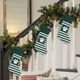 thumbnail image 1 of Honeeladyy Personalized Christmas Stockings, Cute Paw Print Green Christmas Stockings, 19.68 Large Knitted Striped Xmas Stockings for Christmas Holiday Decoration (1 Pcs), 1 of 5