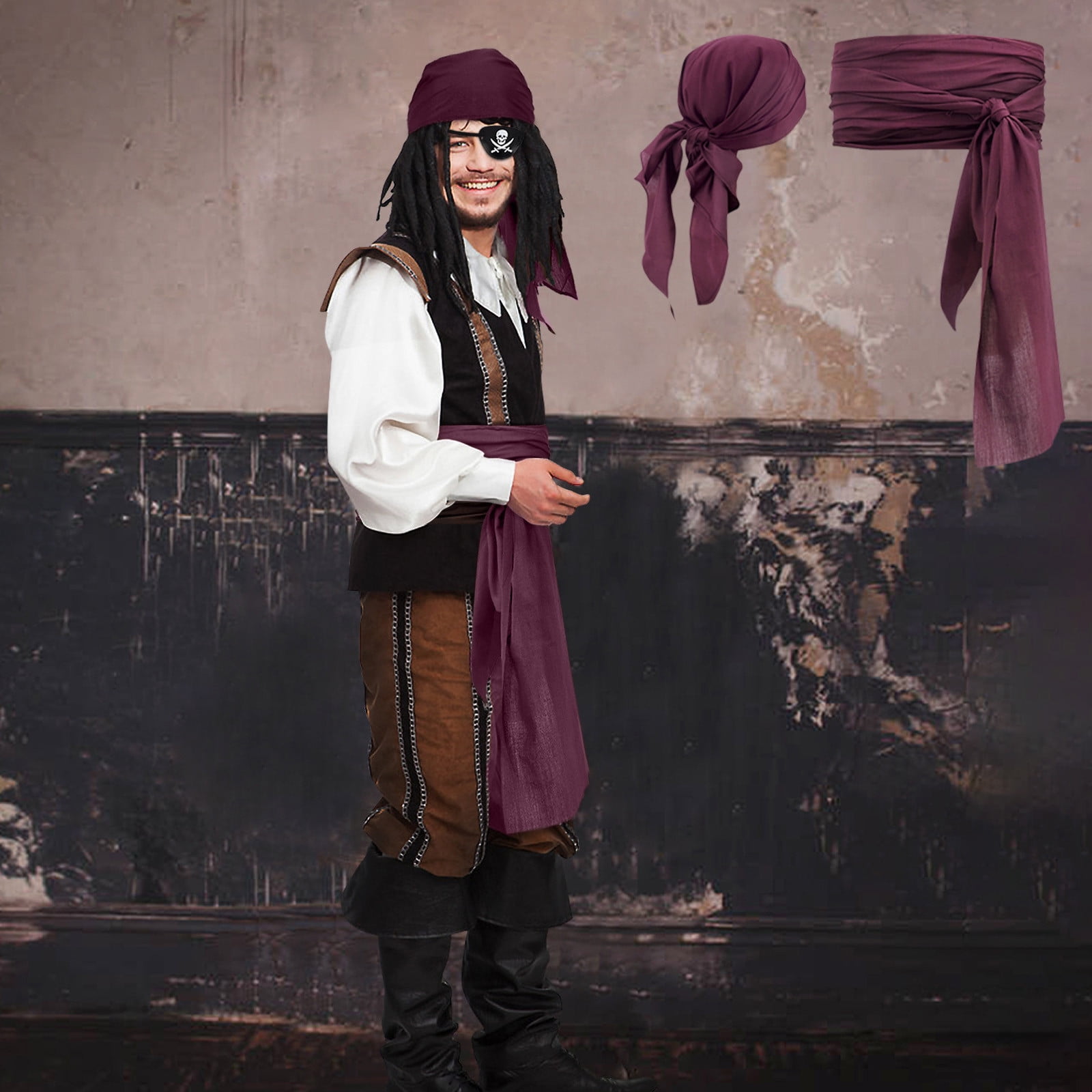 Pirate Dress Fourluoo Pieces Pirate Costume Women Pirate Hat