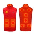 thumbnail image 1 of Honeeladyy Plus Size Heated Coat For Men And Women Sunflower Print Heating Heated Jacket Winter Heating Coat #D-Red-XL, 1 of 6