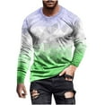 thumbnail image 1 of Honeeladyy Pullover Top for Men Long Sleeve 3D Flame Printed Round-Neck Sweatshirt Slim Fit Sport Casual Tee Shirt Blouses #Va-Multicolor-XXXXL, 1 of 5