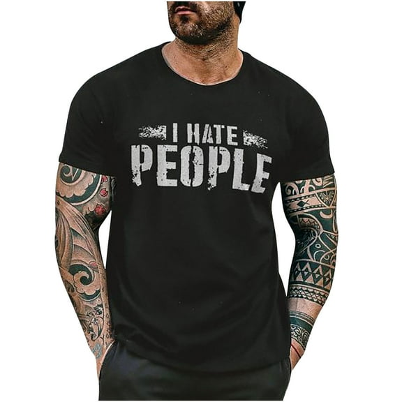 Honeeladyy Rollbacks Do It for The People Who Want to See You Fall T-Shirt for Men with Sayings Casual Short Sleeve Crew Tops Graphic Tees